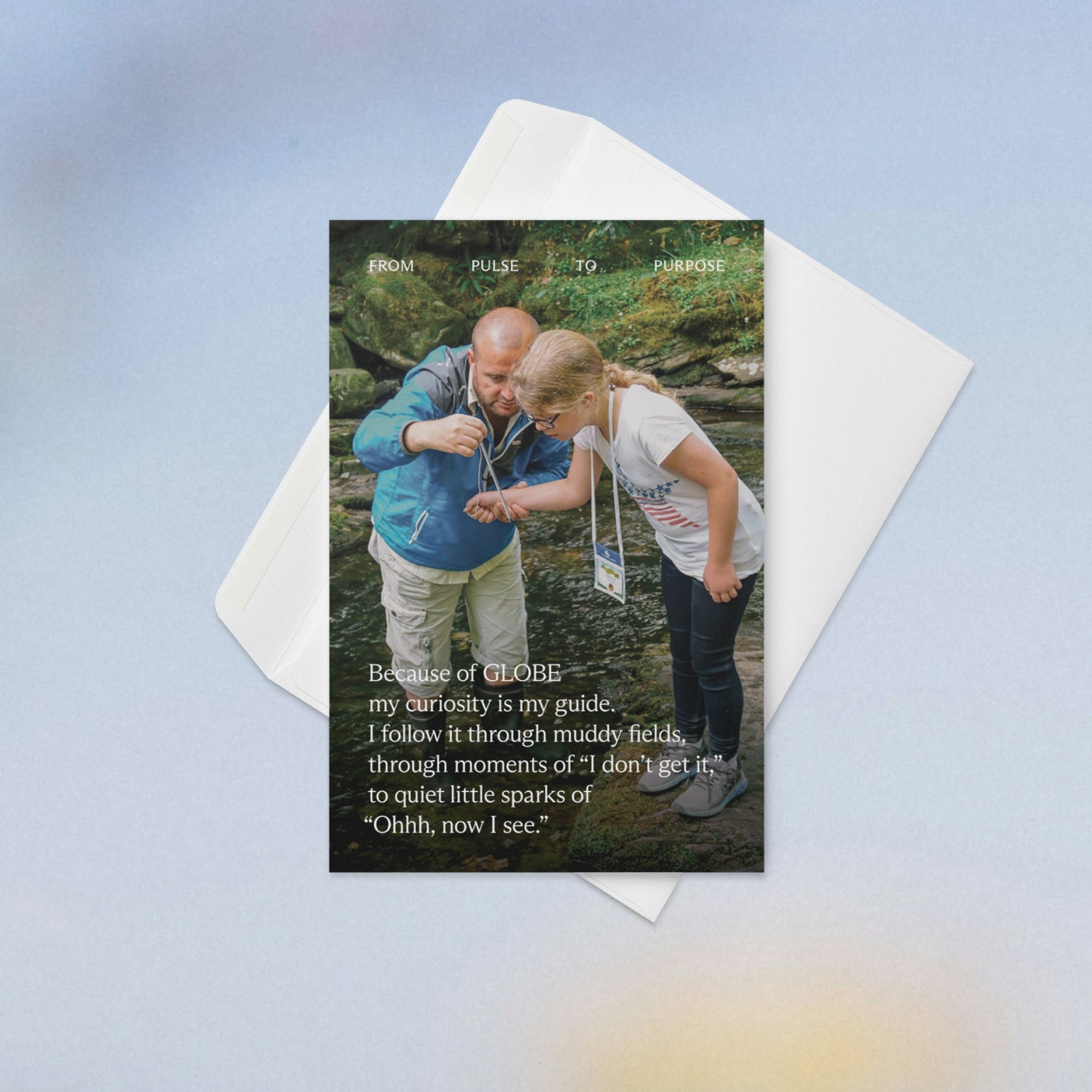 From Pulse to Purpose “Curiosity” 4×6” Greeting Card