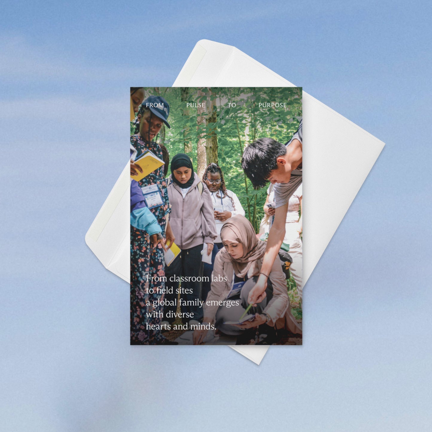 From Pulse to Purpose “Global Family” 4×6" Greeting Card