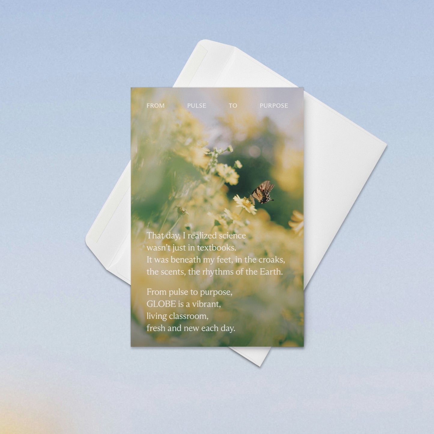 From Pulse to Purpose “Living Classroom” 4×6" Greeting Card