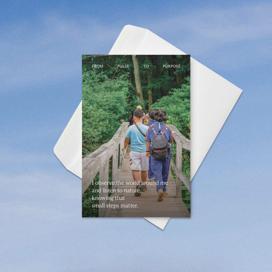 From Pulse to Purpose “Small Steps Matter” 4×6" Greeting Card
