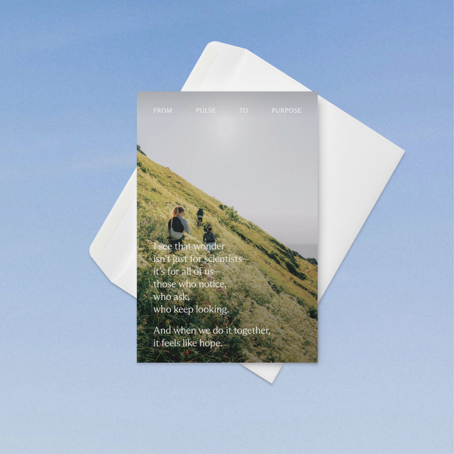 From Pulse to Purpose “Hope” 4×6" Greeting Card