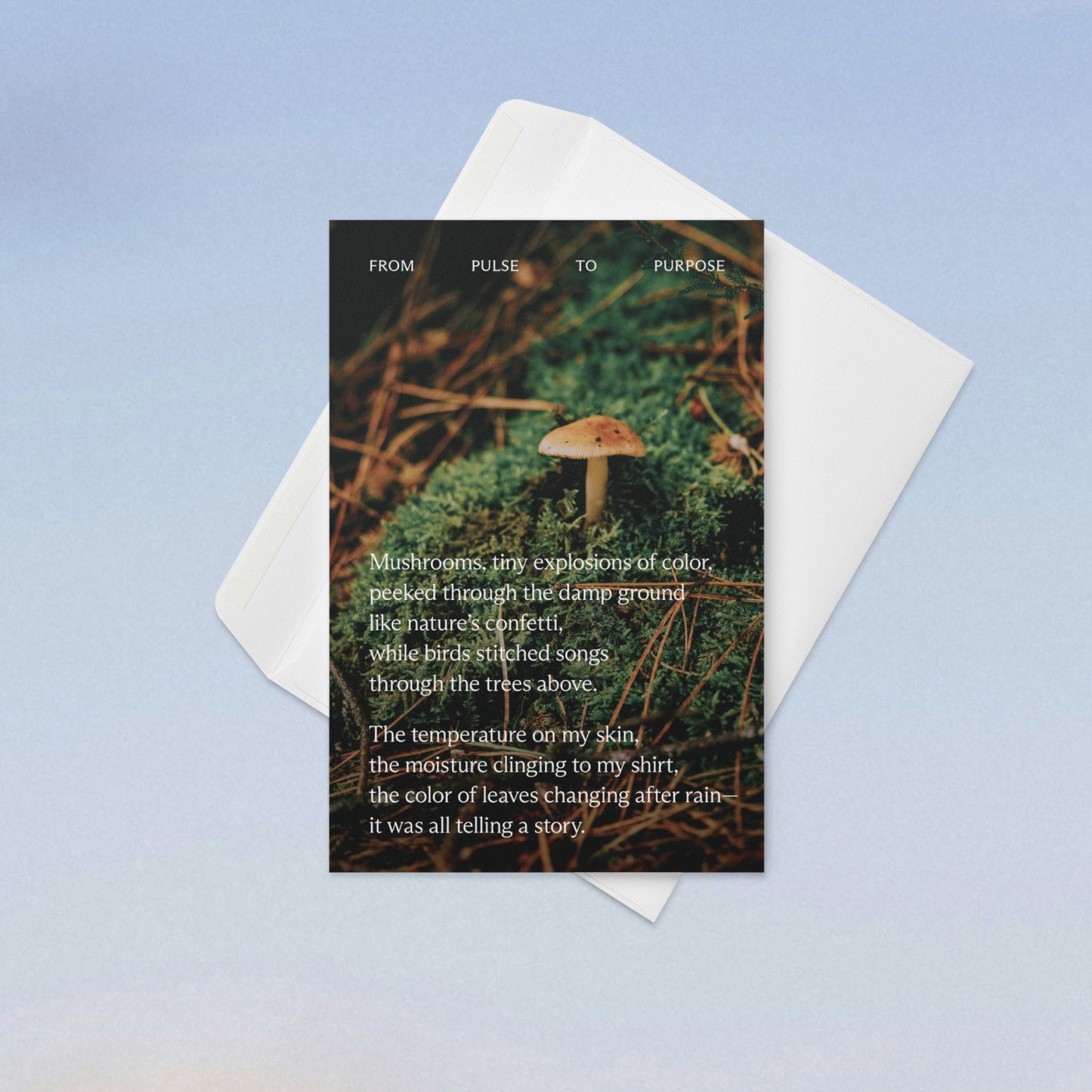 From Pulse to Purpose “Story” 4×6" Greeting Card